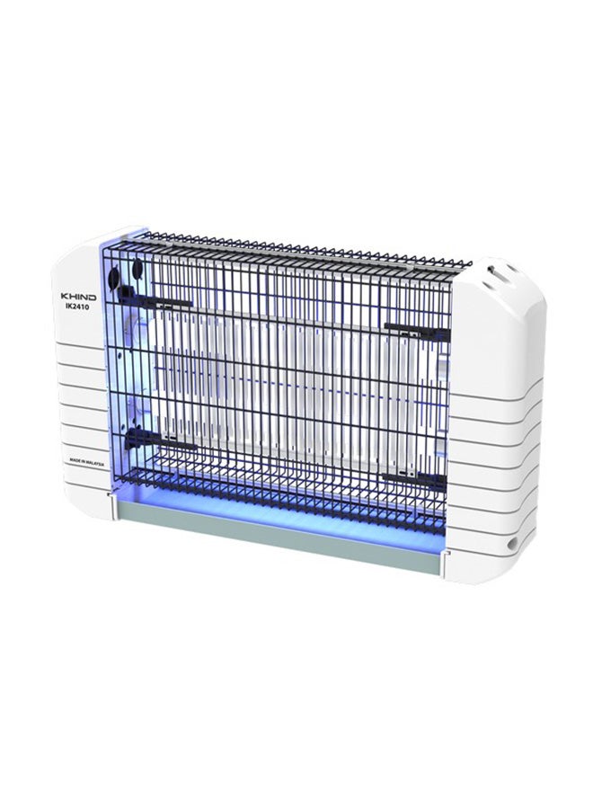 30W 220V Indoor Use Durable ABS Electric Insect Killer Black and White 29.5 x 48.5 x 11.8 cm IK2410