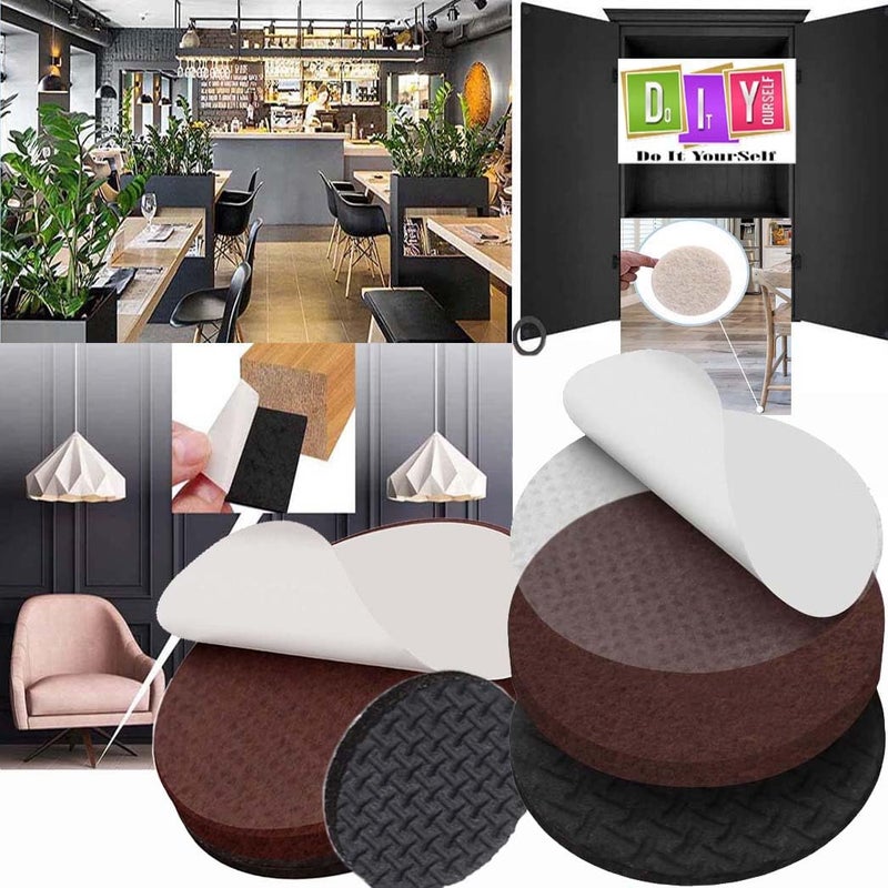 DIY Crafts DIY Crafts 250 Pcs, 30mm, Non Slip Furniture Pads/Gripper Feet Self Adhesive Rubber Floor Protectors, Round, Feet Wood Floors Best Furniture Pads Floors Protect Your Hard Floors! (250, 30mm)  - Image 1