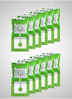 TYCOM Tycom hanging anti mold deodorizing moisture Proof desiccant absorber Bag and 0dor eliminator hanging bags to rid damp in closet cars bathroom wardrobes basement gym bag humidity bags 12Pcs  - Image 1