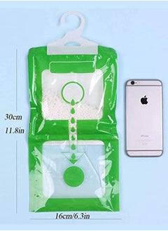 TYCOM Tycom hanging anti mold deodorizing moisture Proof desiccant absorber Bag and 0dor eliminator hanging bags to rid damp in closet cars bathroom wardrobes basement gym bag humidity bags 12Pcs  - Image 3