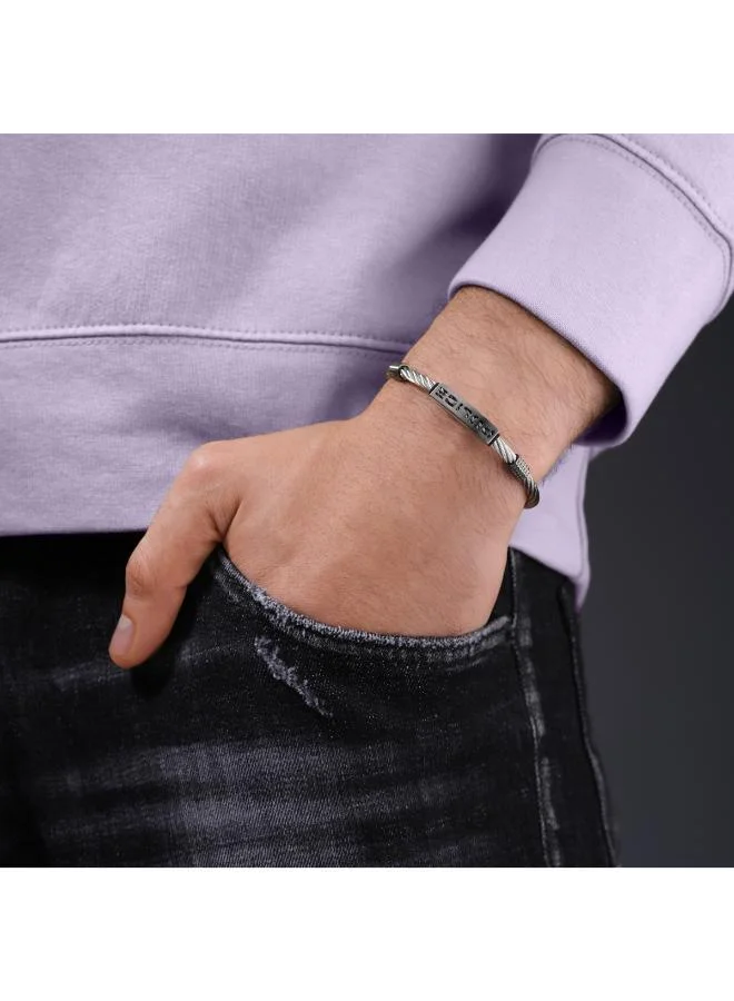 POLICE  Quadro Braided Bracelet for Men | Best Price UAE