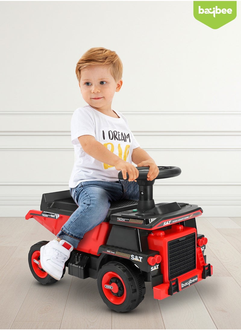 BAYBEE - Cruiser Truck Kids Ride on Car for kids, Baby Car with Horn, Music & Storage, Baby Push Car for Toddlers Baby Push Ride on Car for Kids to Drive 1 to 3 Years Boys Girls Red - Image 1