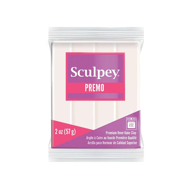 Sculpey Premo Sculpey Polymer Clay 2 OuncesWhite Translucent PE02 5527