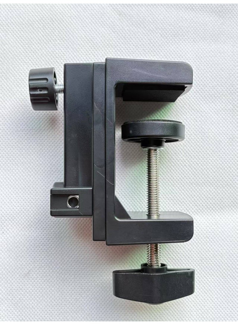 شو وو ذراع ميكروفون RGB عالي الجودة، ذراع ميكروفون علوي، حامل ميكروفون للتثبيت على المكتب، حامل ميكروفون قابل للتعديل مع حامل للمكتب، ذراع ميكروفون للبث المباشر للألعاب والبودكاست والتسجيل (أسود) - Image 5