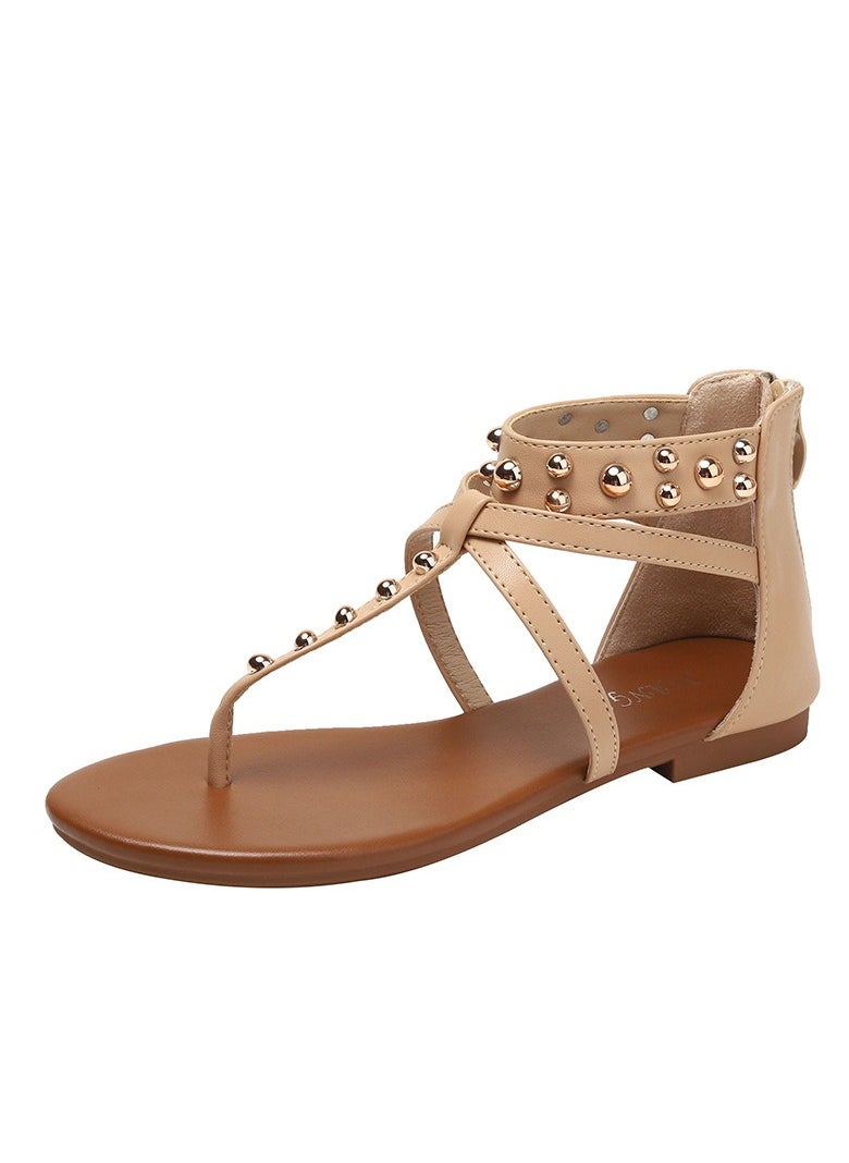 SIKETU Women's Summer New Seaside Vacation Retro Leisure Fashion Roman Sandals  - Image 1