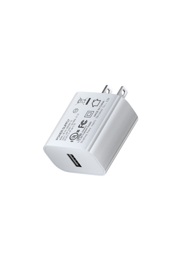 UL Certified US 5V3A Charger USB Mobile Phone Charging Head LED Table Lamp Plant Lamp Power Adapter Plug-Color:White-Specifications:5v3a Us Standard Usb Port  - Image 1
