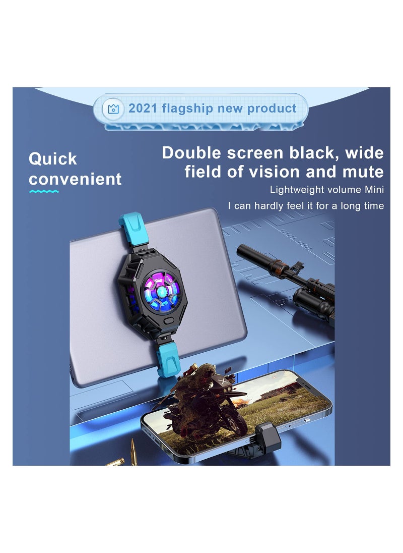 Generic Semiconductor Cooler with Colorful LED Lights and Back Clip, Ideal for Mobile Gaming, Live Streaming, Outdoor Vlogging, and Car Use, Compatible with iPad, Tablets, and Phones.  - Image 3