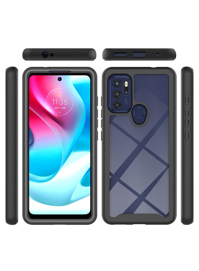 اس-توب جراب لهاتف Motorola Moto G60S Starry Sky بلون سادة من سلسلة PC + TPU - Image 3