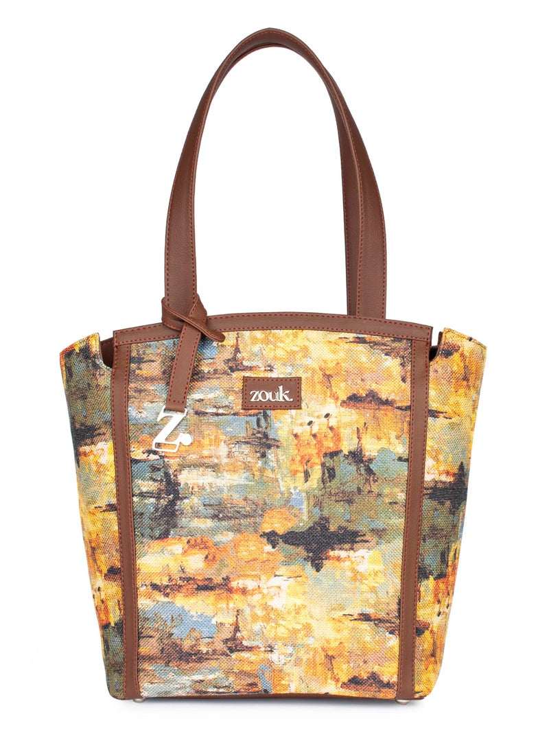 ZOUK Rhea Kapoor Adira Tote Bag for Women | Stylish Handbag for Woman | Premium Tote Bags | Purse Handbag | Big Size Stylish Hand Bags | Bombay Tapestry - Image 1