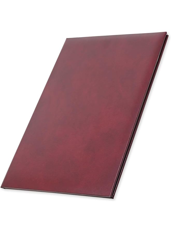FIS Fsclcertboxmr Bonded Leather Certificate Folder With Gift Box A4 Size Maroon - Image 1