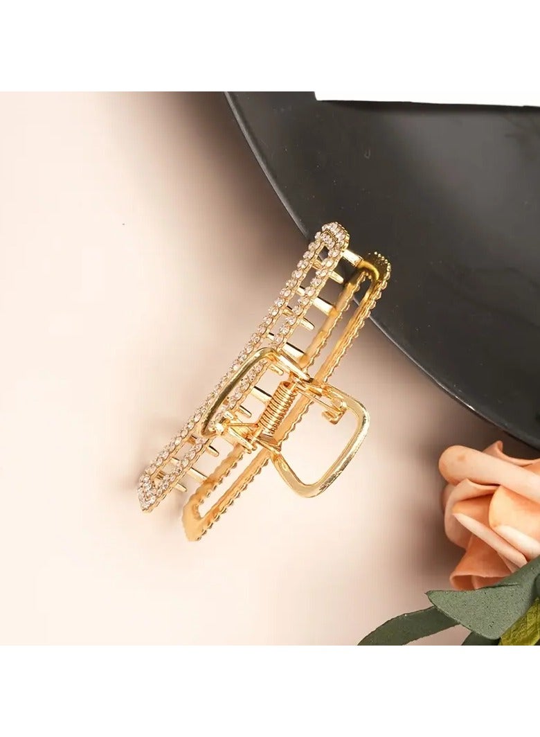 Goolsky Hair Claw Clips, Nonslip Rhinestone Go Grab Clip, Metal Rose Flower Material, Fancy Strong Hold Hair Clips For Women Girls, Hair Accessories Jaw Clips - Image 5