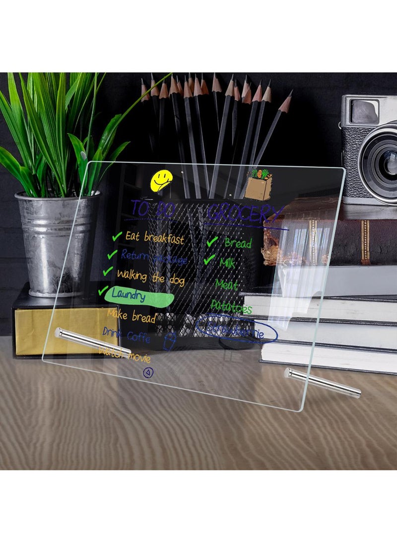 Acrylic Week Plan Desktop Memo Message Board Erasable Office Memo Writing Board - Image 2