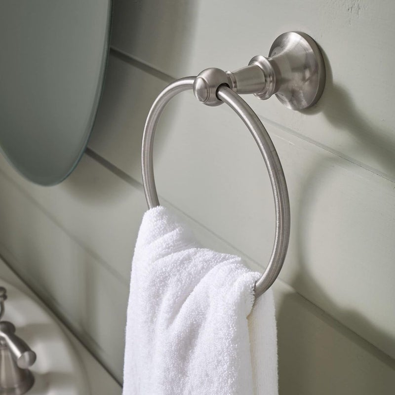 Moen DN4486BN Vale Collection Small Towel Ring in Brushed Nickel - Image 2