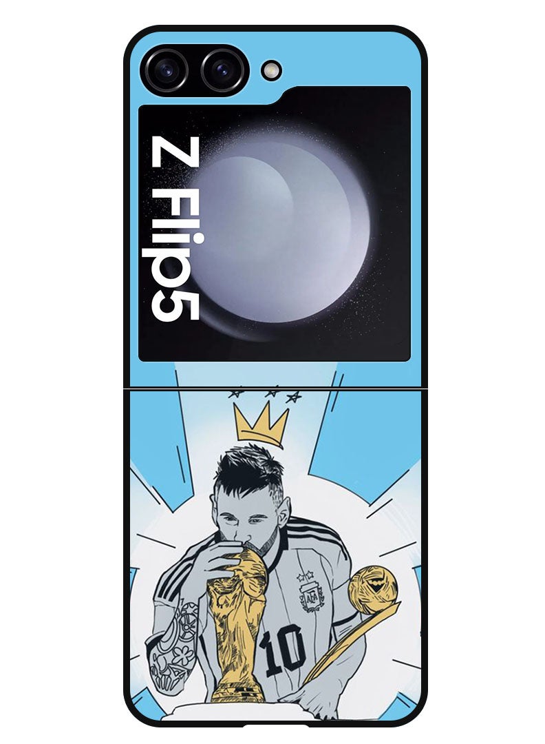 Theodor Protective Case Anti Scratch Shock Proof Bumper Cover For Samsung Galaxy Z Flip 5 Messi Kiss WC - Image 1