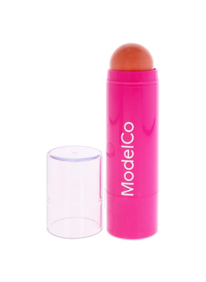 ModelCo Glow Stick 3-In-1 - Multi-Use Cream Color Stick - Hydrating Creamy Formula - Delivers Luminous Color For A Healthy Glow - Buildable Coverage From Sheer To Saturated - Nude Peach - 0.176 Oz - Image 2