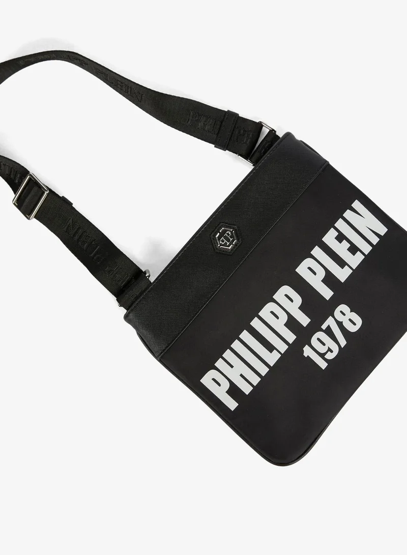 Philipp Plein  Easy Going Black Crossbody Bag for Men | Best Price UAE