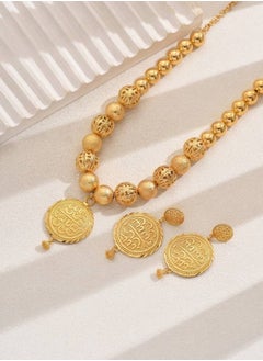 GOLDMAX 21k Gold Plated Necklace & Earrings Jewelry Set For Women  - Image 2