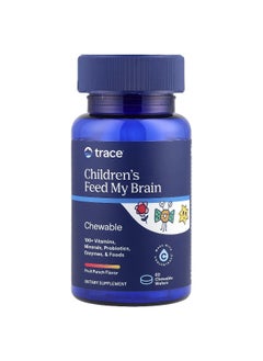 Trace, Children's Feed My Brain, Fruit Punch, 60 Chewable Wafers