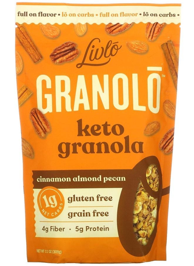 Livlo - Granolo Keto Granola Cinnamon Almond Pecan 11 oz (309 g) - Image 1