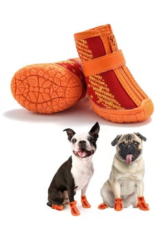 erorex Dog Boots for Small Dogs Breathable Dog Walking Shoes Dog Snow Boots for Small Dogs, Puppy Shoes for Hot Pavement 4PCS  - Image 4