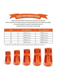 erorex Dog Boots for Small Dogs Breathable Dog Walking Shoes Dog Snow Boots for Small Dogs, Puppy Shoes for Hot Pavement 4PCS  - Image 2