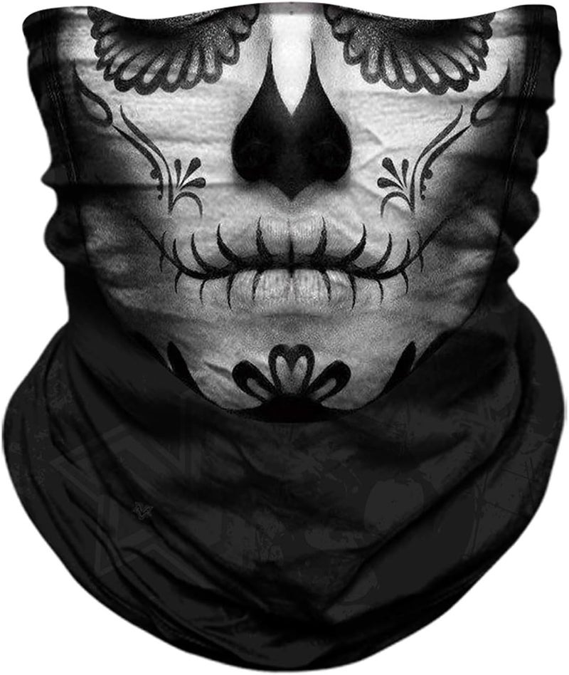 TERNNK Neck Gaiter Shield Scarf Bandana Face Mask Seamless UV Protection for Motorcycle Cycling Riding Running Headbands - Image 1