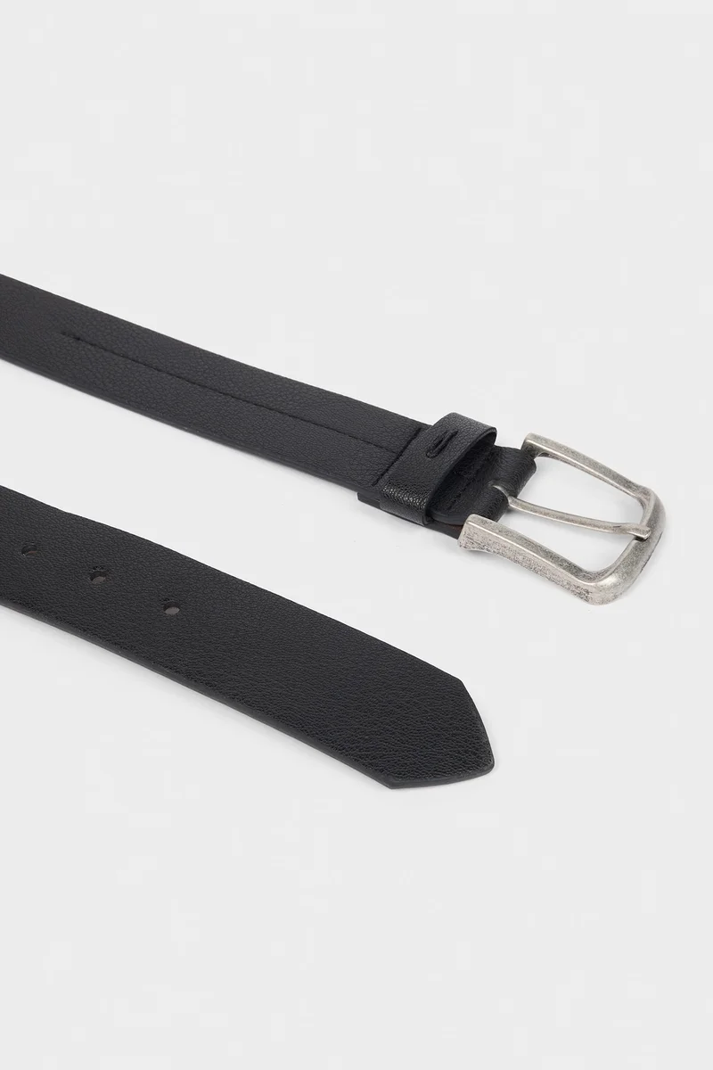 Defacto  Man Rectangle Clasp Faux Leather Jean Belt for Men | Best Price UAE