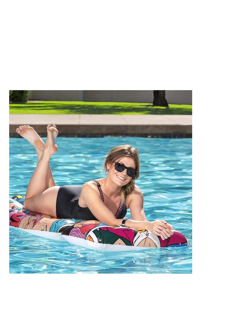 Bestway - Pop Art Design Inflated Pool Float and Swim Aid – Fun and Stylish Float for Kids and Adults - Image 1