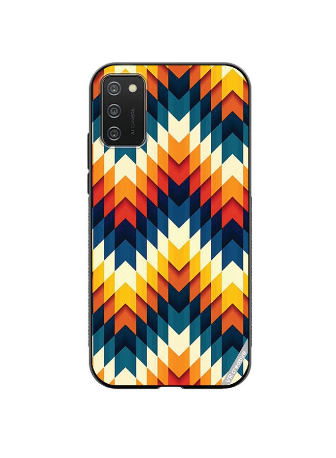 VR CREATIVE Protective Case Cover For Samsung Galaxy A02s Abstract Design Multicolour - Image 1