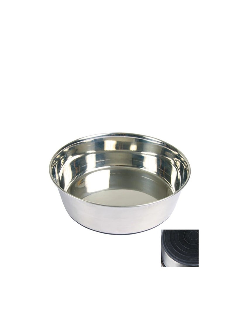 تريكسي وعاء تريكسي ستانلس ستيل مع قاعدة مطاطية للكلاب - Image 3