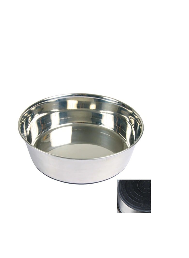 تريكسي وعاء تريكسي ستانلس ستيل مع قاعدة مطاطية للكلاب - Image 2