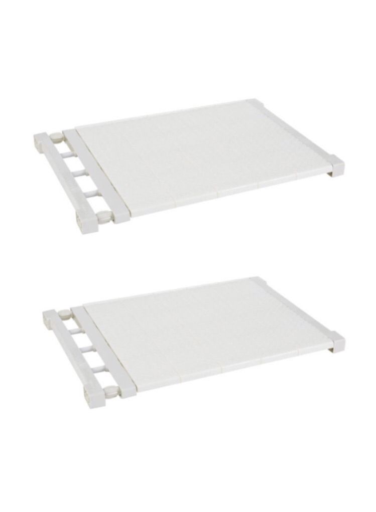 Closed Color Rack LEDIN 2 PCS Wall Mounted adjustable space rack additional wardrobe ...