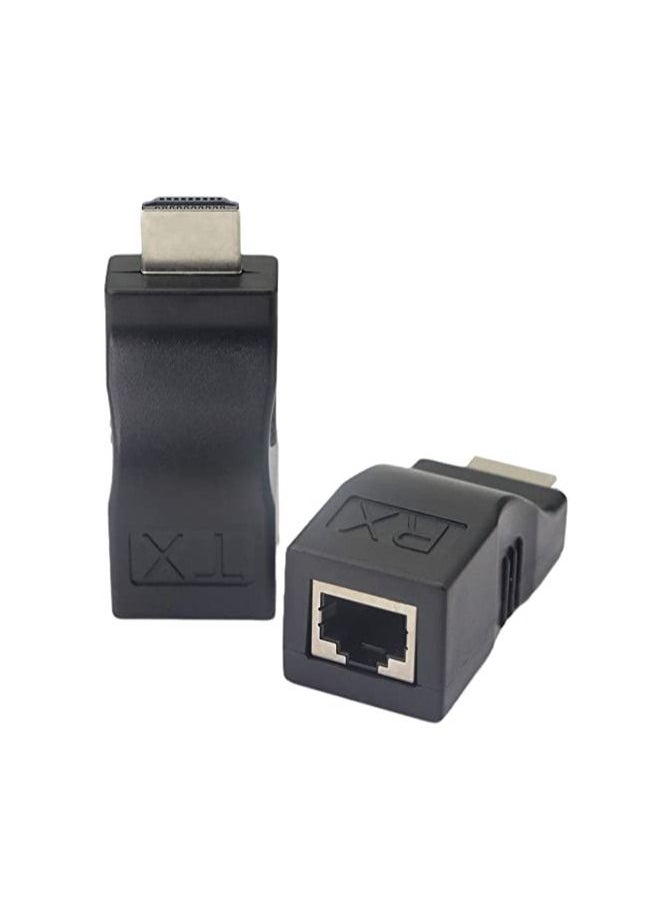 ماركة غير محددة محول موسع كابل شبكة HDMI مكون من قطعتين  - Image 1