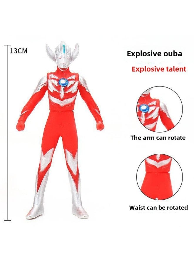 13cm Soft Glue Altman Toy Children's Boy Degas Cello Monster Figure Hand-made Model Birthday Gift-Color:18.dark Tiga - Image 2