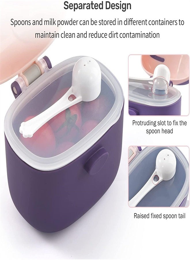Arabest - Portable Storage Formula Container With Spoon And Leveler For Infant Formula Dispenser  BPA Free Anti Overflow Dispenser  Fruit And Snack Storage Container - Image 1