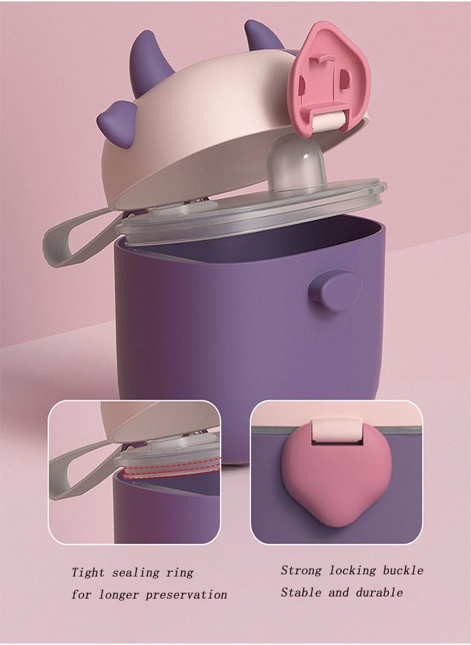 Arabest - Portable Storage Formula Container With Spoon And Leveler For Infant Formula Dispenser  BPA Free Anti Overflow Dispenser  Fruit And Snack Storage Container - Image 1