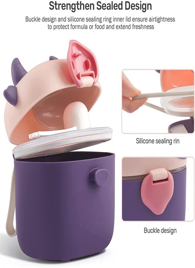 Arabest - Portable Storage Formula Container With Spoon And Leveler For Infant Formula Dispenser  BPA Free Anti Overflow Dispenser  Fruit And Snack Storage Container - Image 1