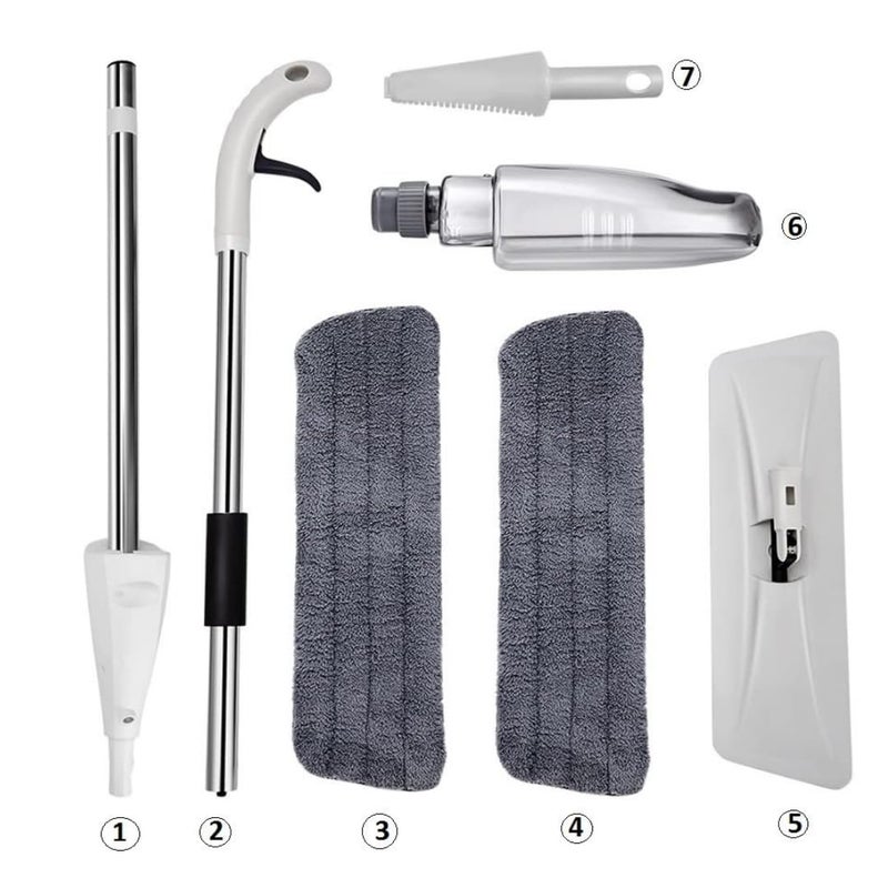 Raymox Spray Mop Set with Microfiber Washable Pad Best 360 Degree Easy Mop for Floor Cleaning for Home Office Aluminum Pocha for Floor Cleaning with 2 Pads - Image 5
