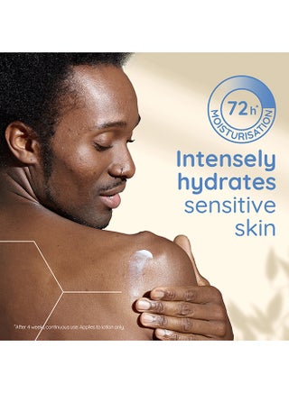 Aveeno Skin Relief Moisturising Lotion, With Soothing Triple Oat Complex & Shea Butter, Suitable For Sensitive Skin, 72-Hour Intense Hydration, Helps Relieve very Dry, Tight Skin, Unscented, 500ml - view 2
