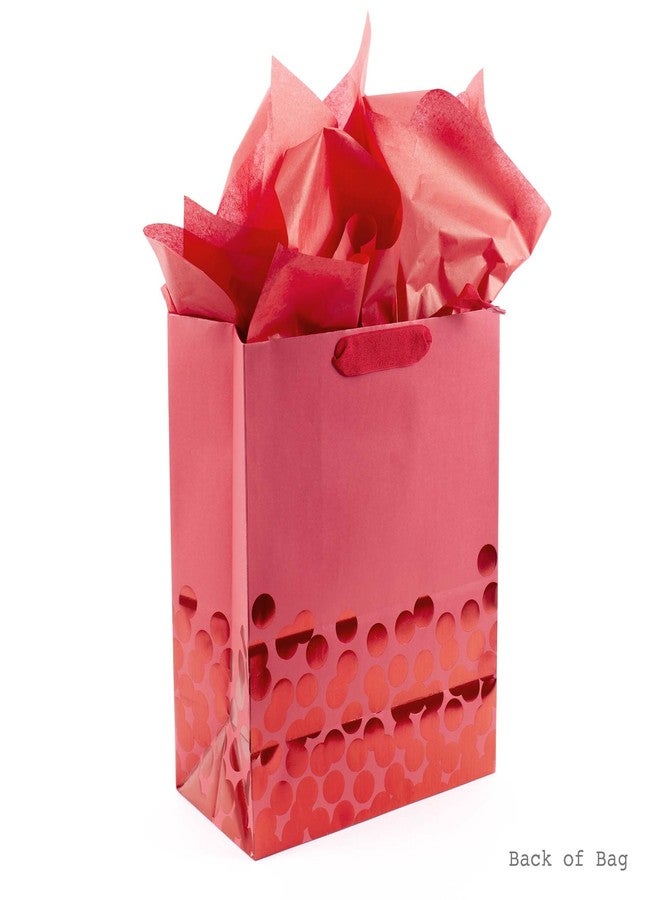 Hallmark 13" Large Gift Bag with Tissue Paper (Red Foil Dots) for Christmas, Father's Day, Birthdays, Graduations, Valentines Day, Sweetest Day or Any Occasion - Image 4