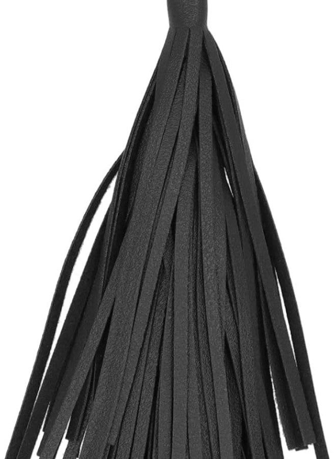 klarako Tassel Keychain Stylish Creativity Keyring Holder DIY Hand?Made Craft Decorations PU(Black) - Image 1