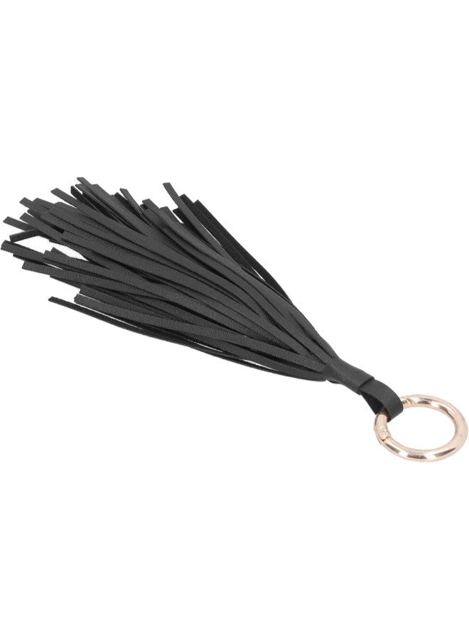 klarako Tassel Keychain Stylish Creativity Keyring Holder DIY Hand?Made Craft Decorations PU(Black) - Image 4