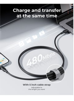 VOLTME iPhone Charger Cable (1.2m), Voltme USB-C to Lightning Cable for Fast Charging, 30W PD Power Delivery, High-Speed ​​Data Transfer, Durable and Tangle-Free, Compatible with iPhone 14/14 Pro/14 Plus/14 Pro Max, iPhone 13/13 Pro/13 Pro Max/13 Mini, iPhone 12/12 Pro/11/XS/XR/8/8 Plus, iPad Pro, iPad Air, AirPods - Black  - Image 3