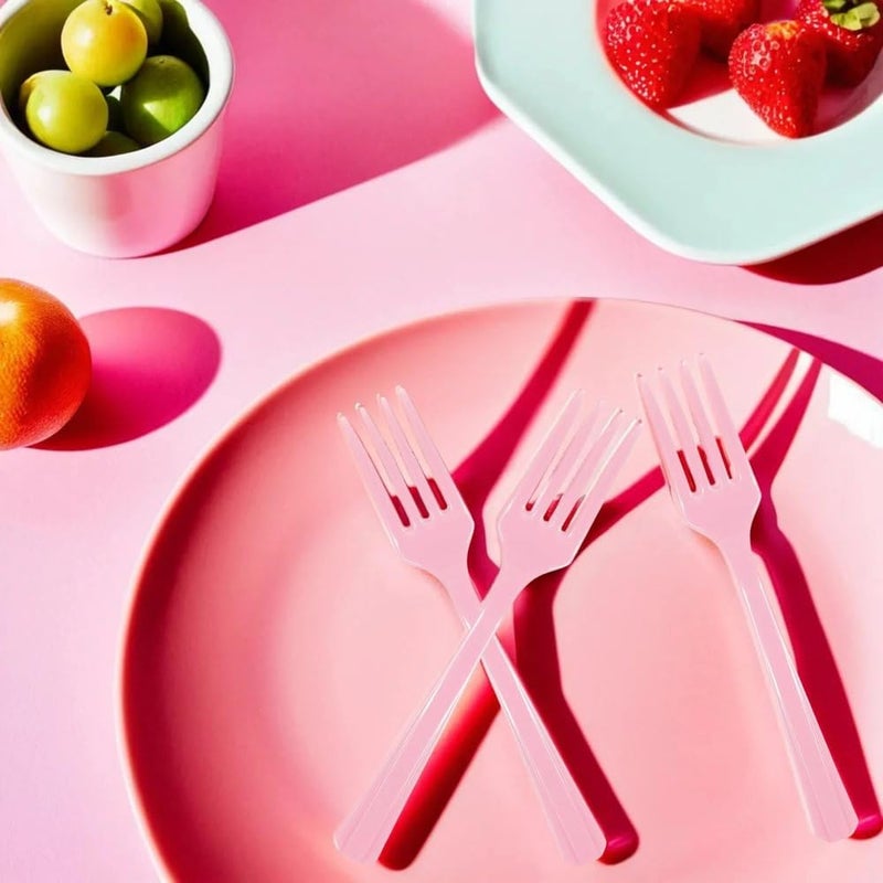 Amscan FORK - NEW PINK (12/144) - Image 5