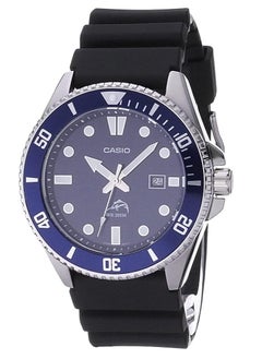 Casio Watch for Men Black Business Dive Watch MDV-106B-2AV 48.5 x 44.2 x 12.1mm