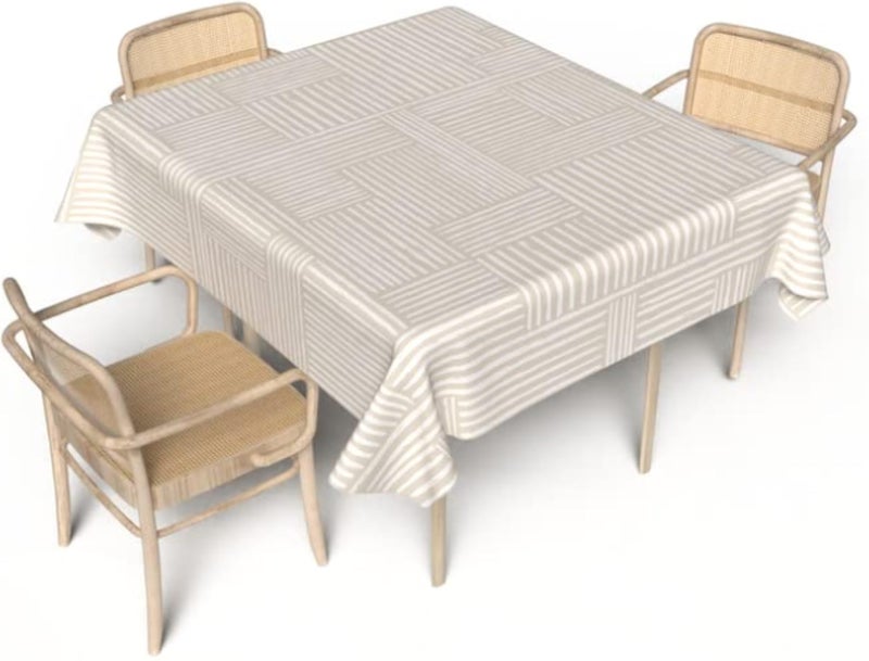 ART MOOD HOME Hazel Tablecloth Waterproof POLYESTER FABRIC Multi color 140W x 140L CM