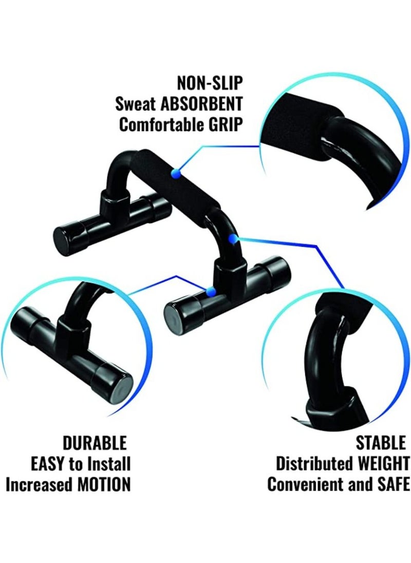 Excellence - Dorsa Push Up Bars Home Workout Equipment Pushup Handle with Cushioned Foam Grip and Non Slip Sturdy Structure The Push Up Handle for Floor are Great for Both Men & Women Strength Workouts - Image 1