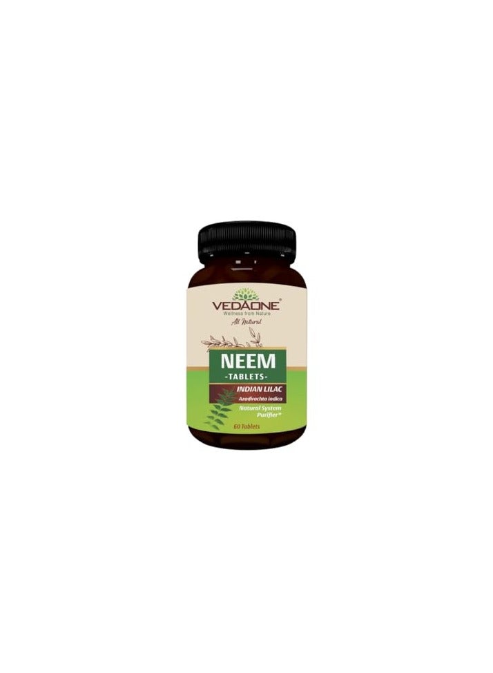 Vedaone USDA Organic Neem 750mg - 60 Tablets For Skin And Overall Wellness - Image 1