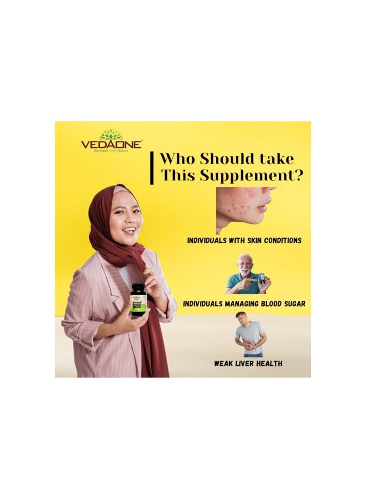 Vedaone USDA Organic Neem 750mg - 60 Tablets For Skin And Overall Wellness - Image 5