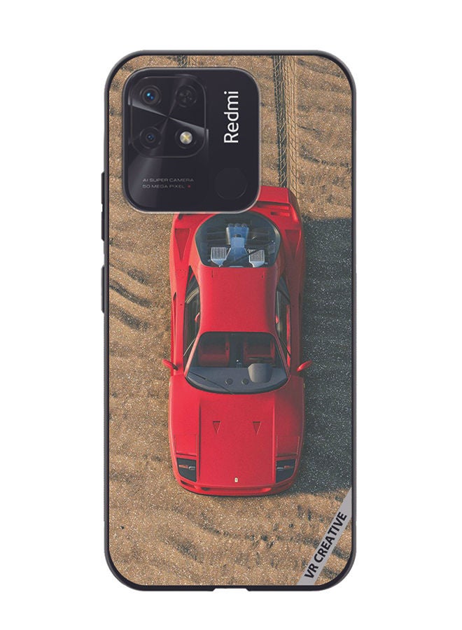 VR CREATIVE Protective Case Cover For Xiaomi Redmi 10C Ferrari Design Multicolour - Image 1